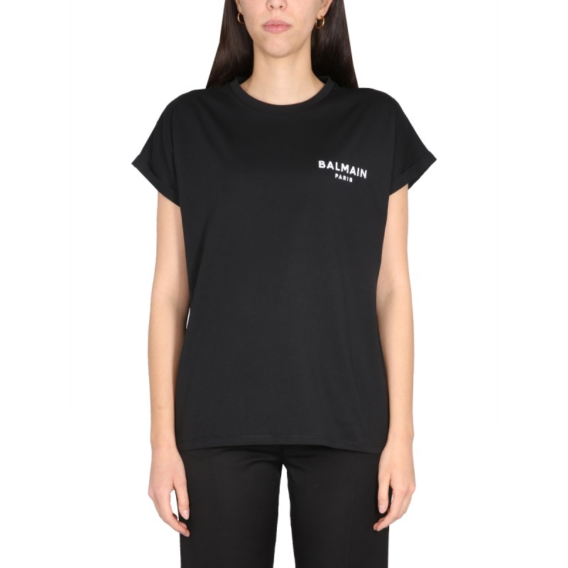 FLOCKED LOGO T-SHIRT