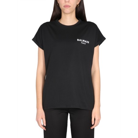 FLOCKED LOGO T-SHIRT