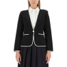 SINGLE-BREASTED COLLARLESS JACKET