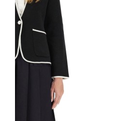 SINGLE-BREASTED COLLARLESS JACKET