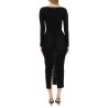 JACQUARD LOGO SHEATH DRESS