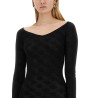 JACQUARD LOGO SHEATH DRESS