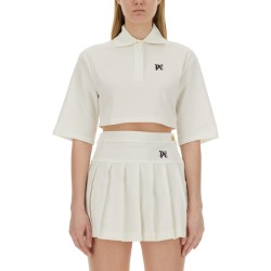 MONOGRAM CROPPED POLO SHIRT