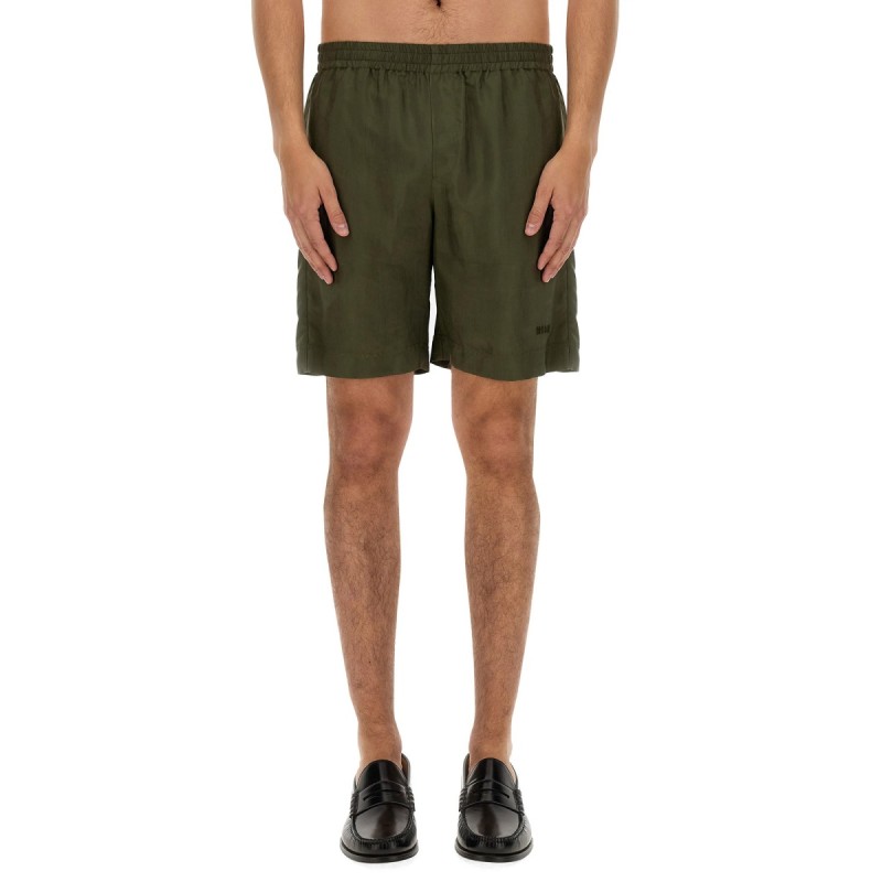 CUPRO BERMUDA SHORTS