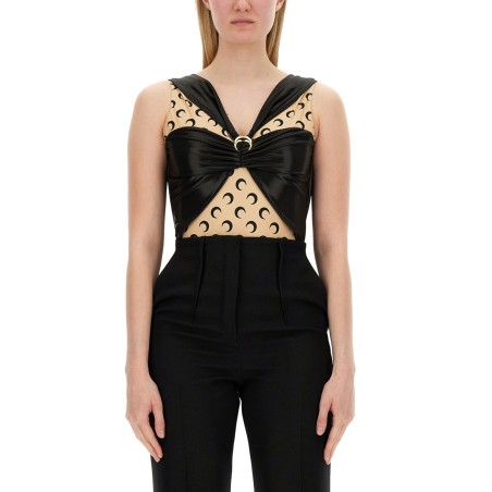 DRAPED BODYSUIT