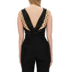 DRAPED BODYSUIT