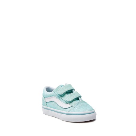 old skool v glitter pastel blue