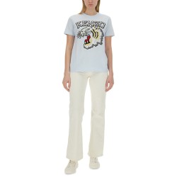 T-SHIRT WITH TIGER EMBROIDERY