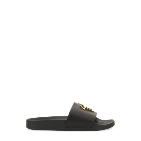 BRETT SLIDE SANDAL WITH LOGO