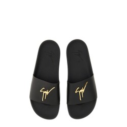 BRETT SLIDE SANDAL WITH LOGO