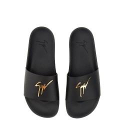 BRETT SLIDE SANDAL WITH LOGO