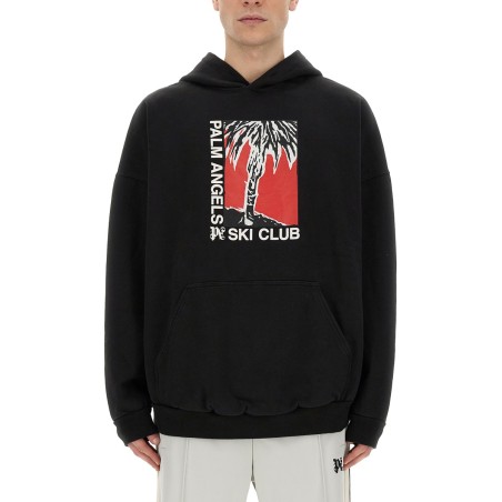 PALM SKI CLUB PRINT SWEATSHIRT