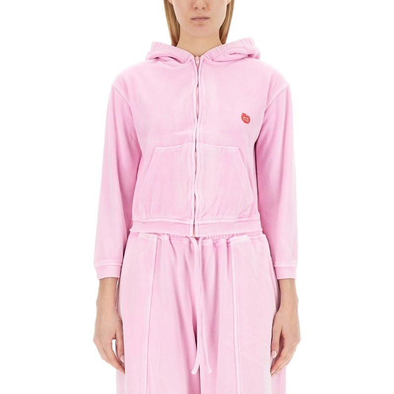 VELOUR SWEATSHIRT
