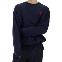 SWEATSHIRT WITH HEART EMBROIDERY