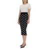 VISCOSE LOGO JACQUARD PENCIL SKIRT