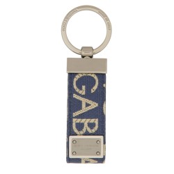 KEYCHAIN WITH LOGOED LABEL