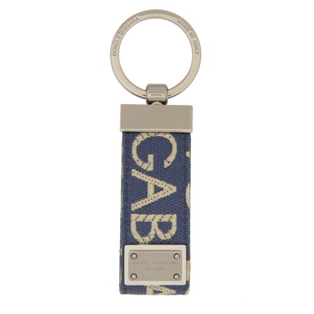 KEYCHAIN WITH LOGOED LABEL