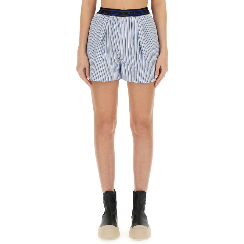 BERMUDA SHORTS WITH STRIPE PATTERN