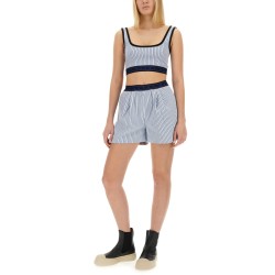 BERMUDA SHORTS WITH STRIPE PATTERN