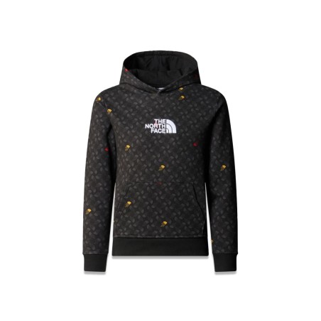 b drew peak light p/o hoodie print tnf black tnf shadow to