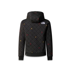 b drew peak light p/o hoodie print tnf black tnf shadow to