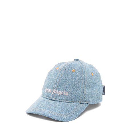 logo stone denim baseball cap