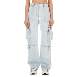 DENIM CARGO PANTS