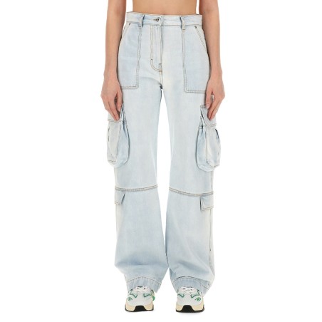 DENIM CARGO PANTS