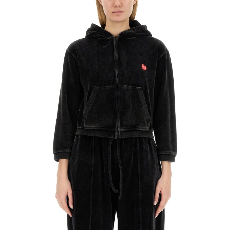 VELOUR SWEATSHIRT