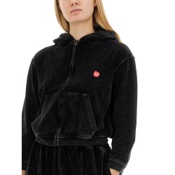 VELOUR SWEATSHIRT