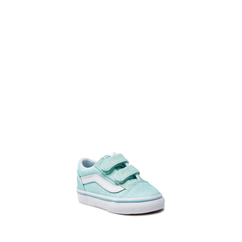 old skool v glitter pastel blue