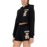 CROPPED SWEATSHIRT WITH TEDDY BEAR LOGO