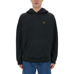 "BURNING MONOGRAM" PRINT SWEATSHIRT