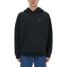 "BURNING MONOGRAM" PRINT SWEATSHIRT