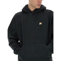 "BURNING MONOGRAM" PRINT SWEATSHIRT