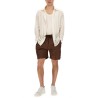 SILK BERMUDA SHORTS