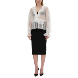CHIFFON BLOUSE WITH RUFFLES