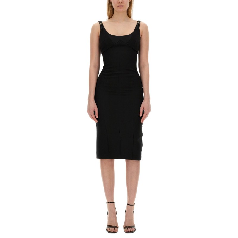 DRESS WITH BUCKLES