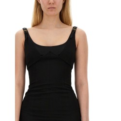 DRESS WITH BUCKLES
