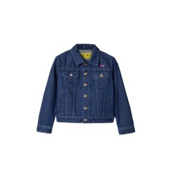 off stamp plain denim jacket