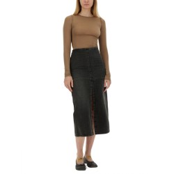 LONG DENIM SKIRT