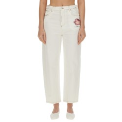 PANTS WITH FLOWER APPLIQUÉ