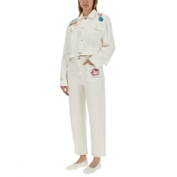 PANTS WITH FLOWER APPLIQUÉ