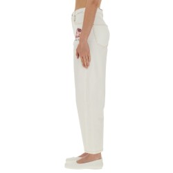 PANTS WITH FLOWER APPLIQUÉ