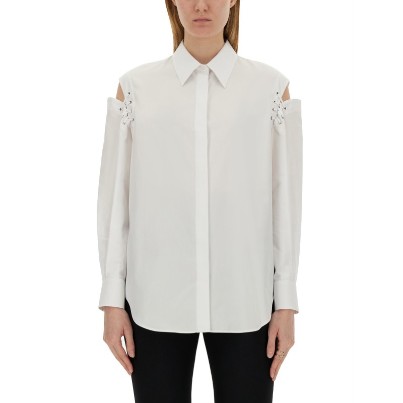 COCOON SHIRT WITH CUT-OUT DETAILS