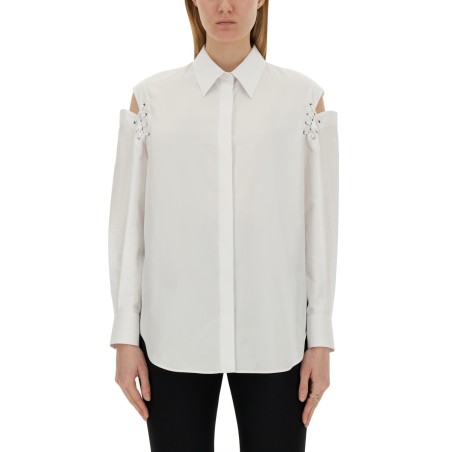 COCOON SHIRT WITH CUT-OUT DETAILS