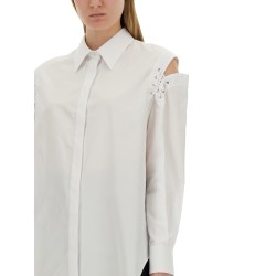 COCOON SHIRT WITH CUT-OUT DETAILS