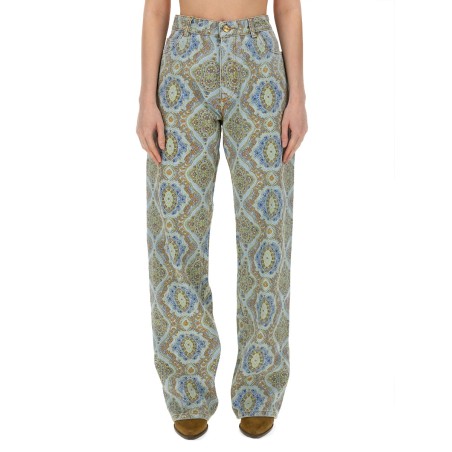 JEANS CON STAMPA PAISLEY