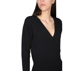 V-NECK DRESS