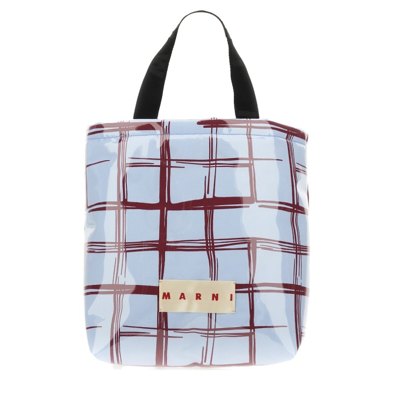 COATED CANVAS TOTE BAG